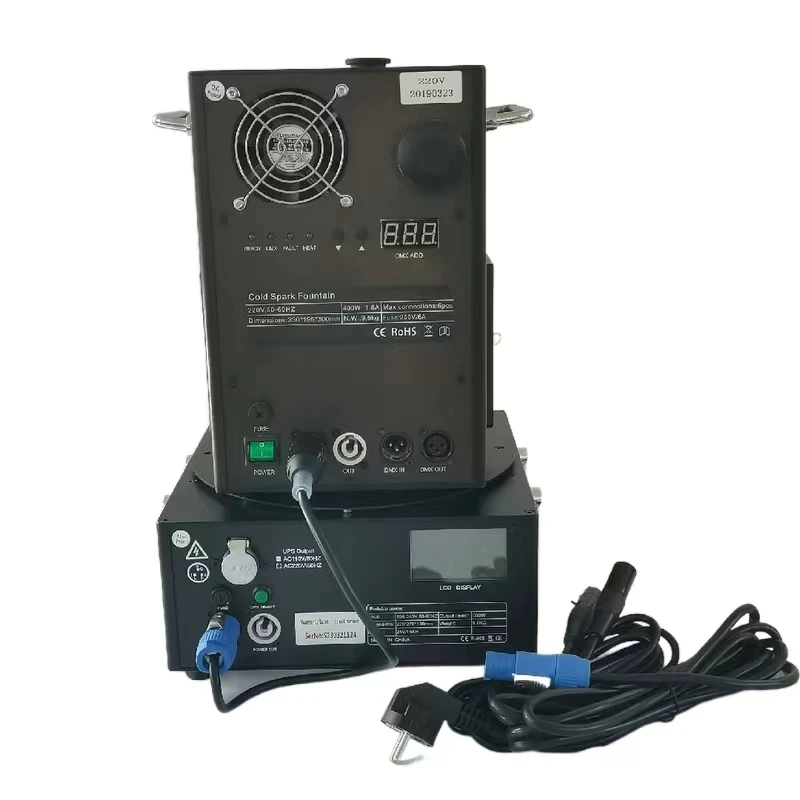 600w Cold Flash Spark Machine DMX Remote Control Wedding DJ Party Blowtorch and Spray for Festival Celebrations