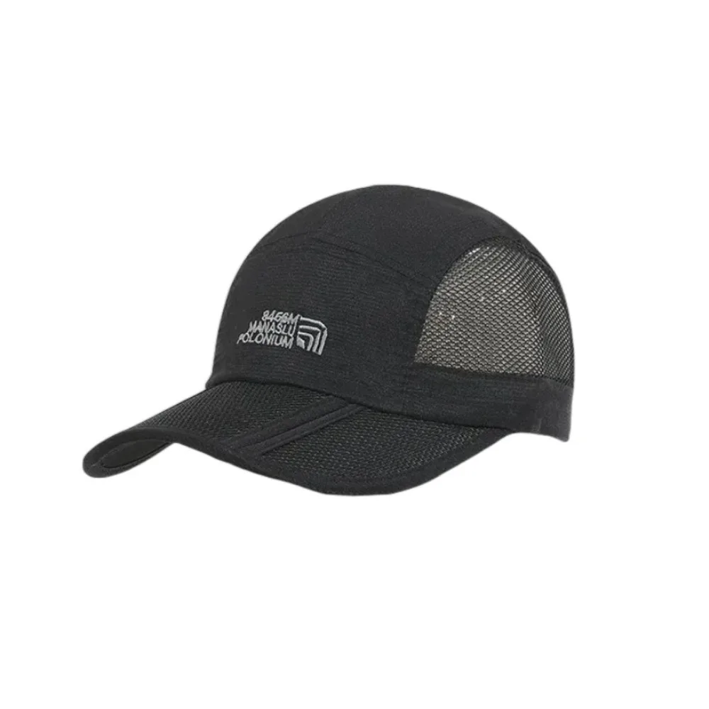 Fashion Foldable Mesh Baseball Cap Adjustable Breathable UV Protection Cap Quick Drying Sun Visor Cap Unisex