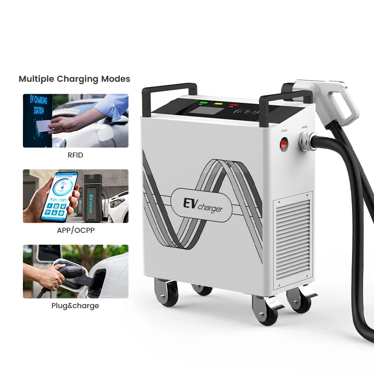 New Energy Electric Vehicle Car Charging Station GBT/CCS2/CCS1/CHADeMO Mobile Portable 20/30/40kw Dc Fast Ev Charger