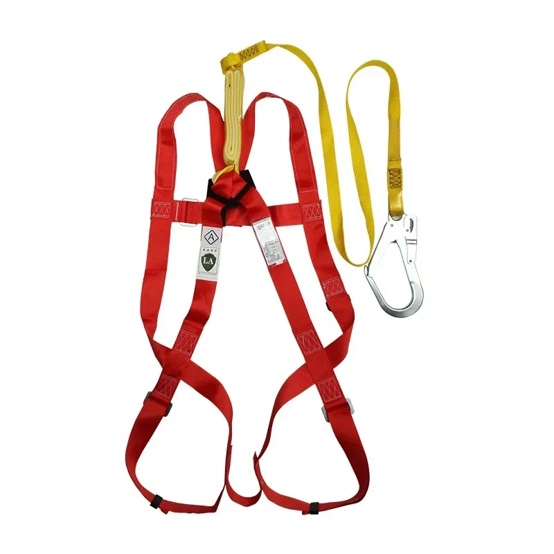Full body seat belt single hanging point 2 meters buffer lace-up anti-fall seat belt for aerial work