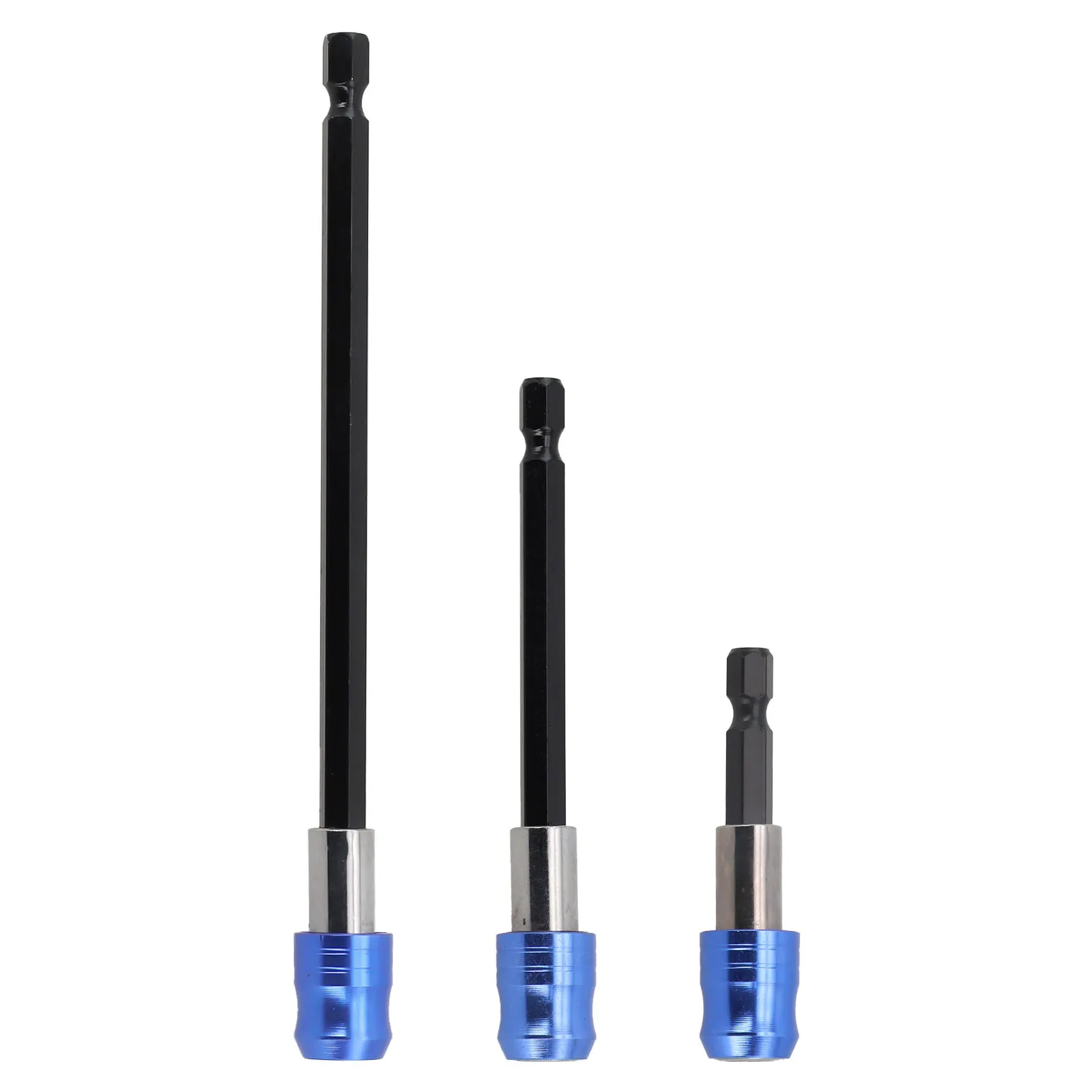 1/4 Head Hex Shank Drill Bit Extension 60/100/150mm Size Diagonal Diameter 1/4 Inch Hexagonal Handle DIY Projects