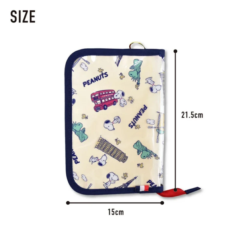 Snoopy titular do passaporte moda acessórios de viagem portátil à prova dwaterproof água documento caso organizador carteira saco titular do cartão saco armazenamento