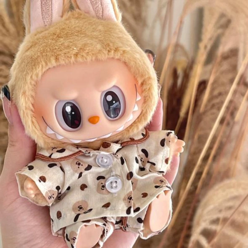 17cm/38cm Plush Doll'S Clothes Outfit Accessories For Korea Kpop Exo Labubu Idol Spring Wild Autumn Pajama Set Clothing Gift