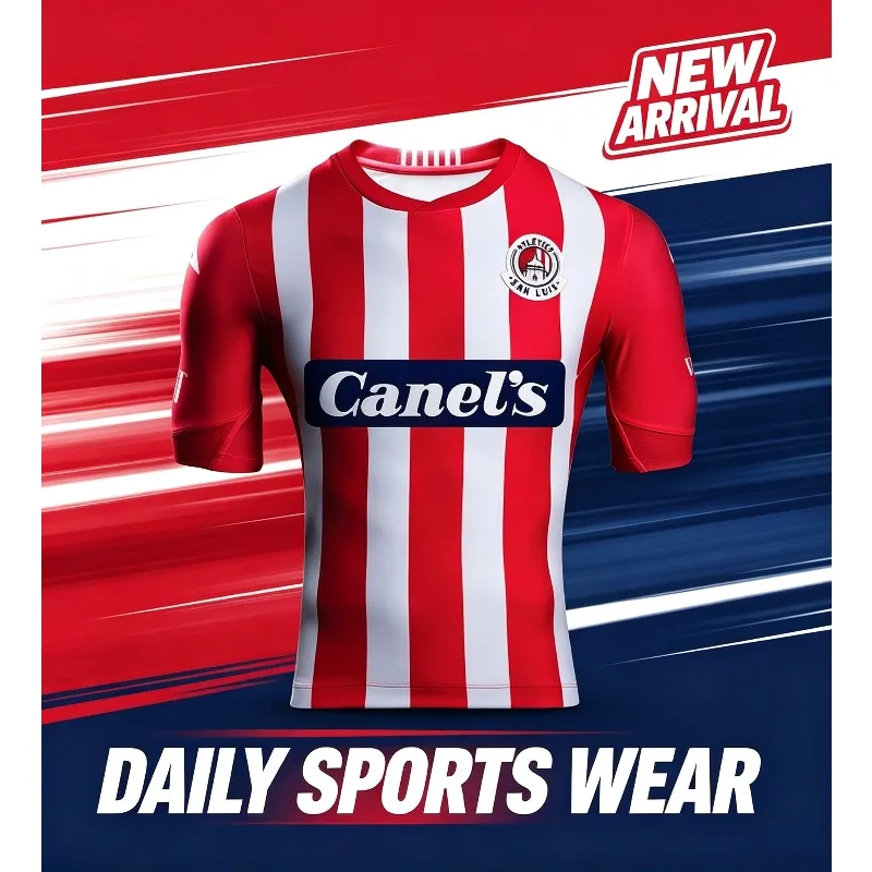 Atletico San Luis 2019‑2020 Retro Soccer Jersey Adults Kids Mexico Vintage Football Shirt Short Sleeve Fan Sport T‑Shirt 100‑6XL