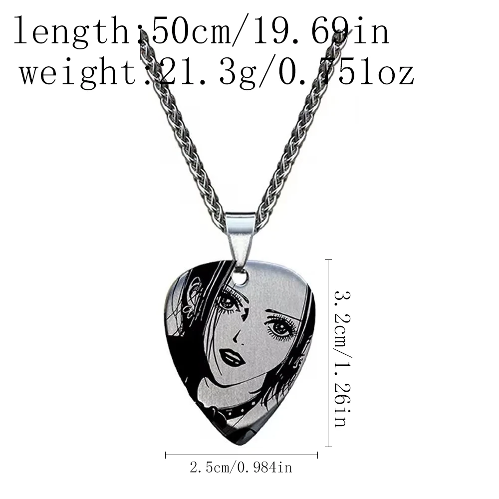 Anime NANA Oosaki Nana Cosplay Necklace Stainless Steel Laser