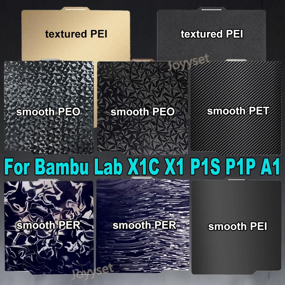 

Карбоновая пластина X1 для Bambulabs P1S X1 Bambu Lab A1 P1P, сборная пластина 257x257 мм, лист пружинной стали PEI PEO, аксессуары для 3D-принтеров