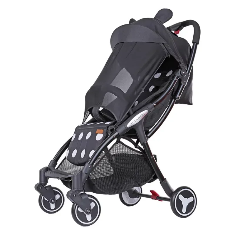 Poussette portable européenne pour bébé, automatique, pliante, légère, planche, peut s'asseoir, peut s'allonger, vente chaude