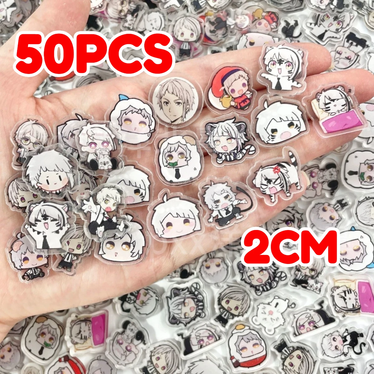 

2cm Bungo Stray Dogs single-layer acrylic sheet Anime related DIY phone case, rocking accessory, handicraft item 2026