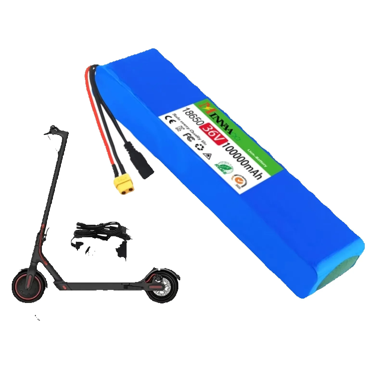 Hochleistungs-36V-10000mAh-10S3P-Lithium-Akkupack mit BMS für 250W-700W-Motor, modifizierte Roller