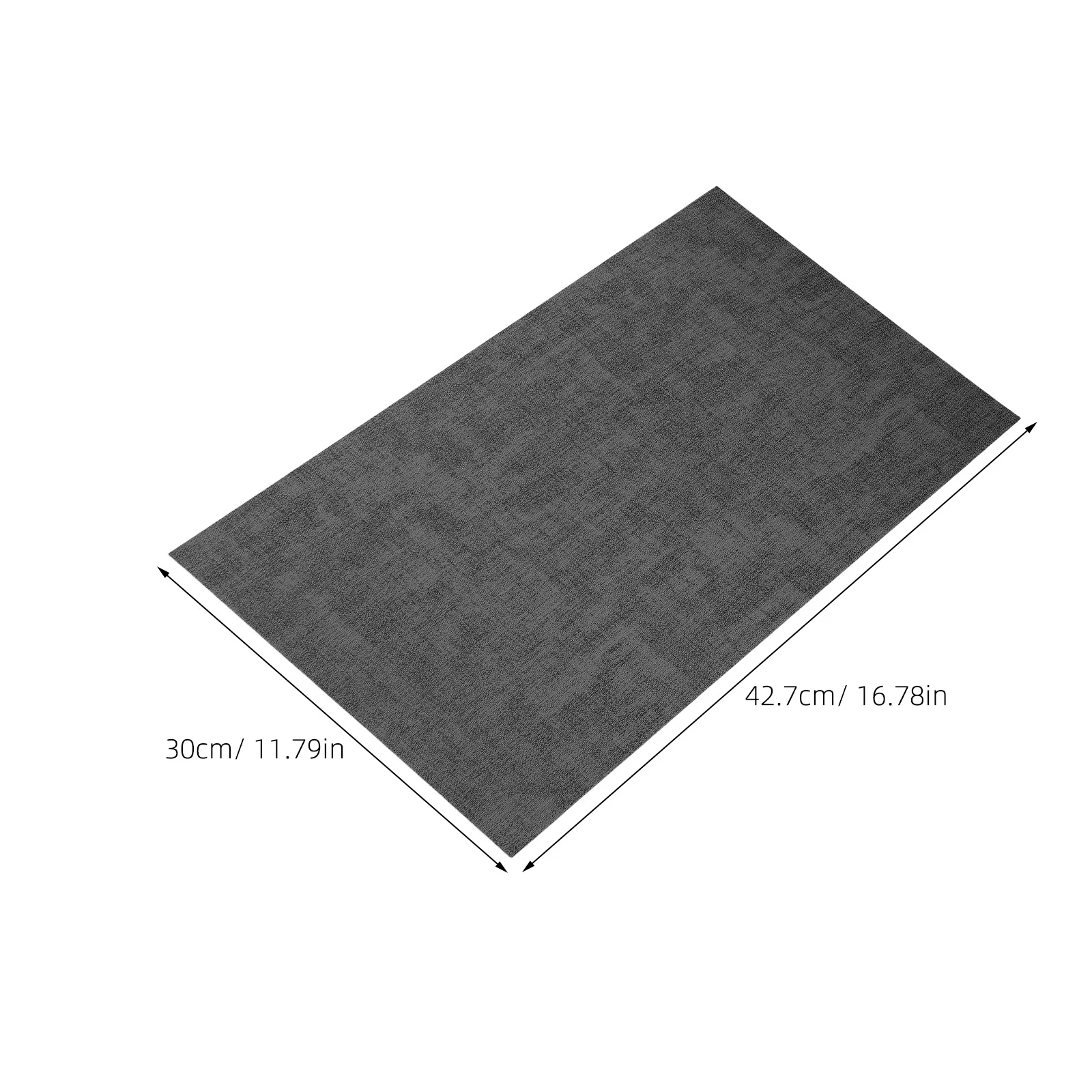 2 قطعة مفارش طاولة طعام صناعية على الوجهين مقاومة للماء ومقاومة للحرارة للمنزل والفندق والمطعم باللون الأسود #5
