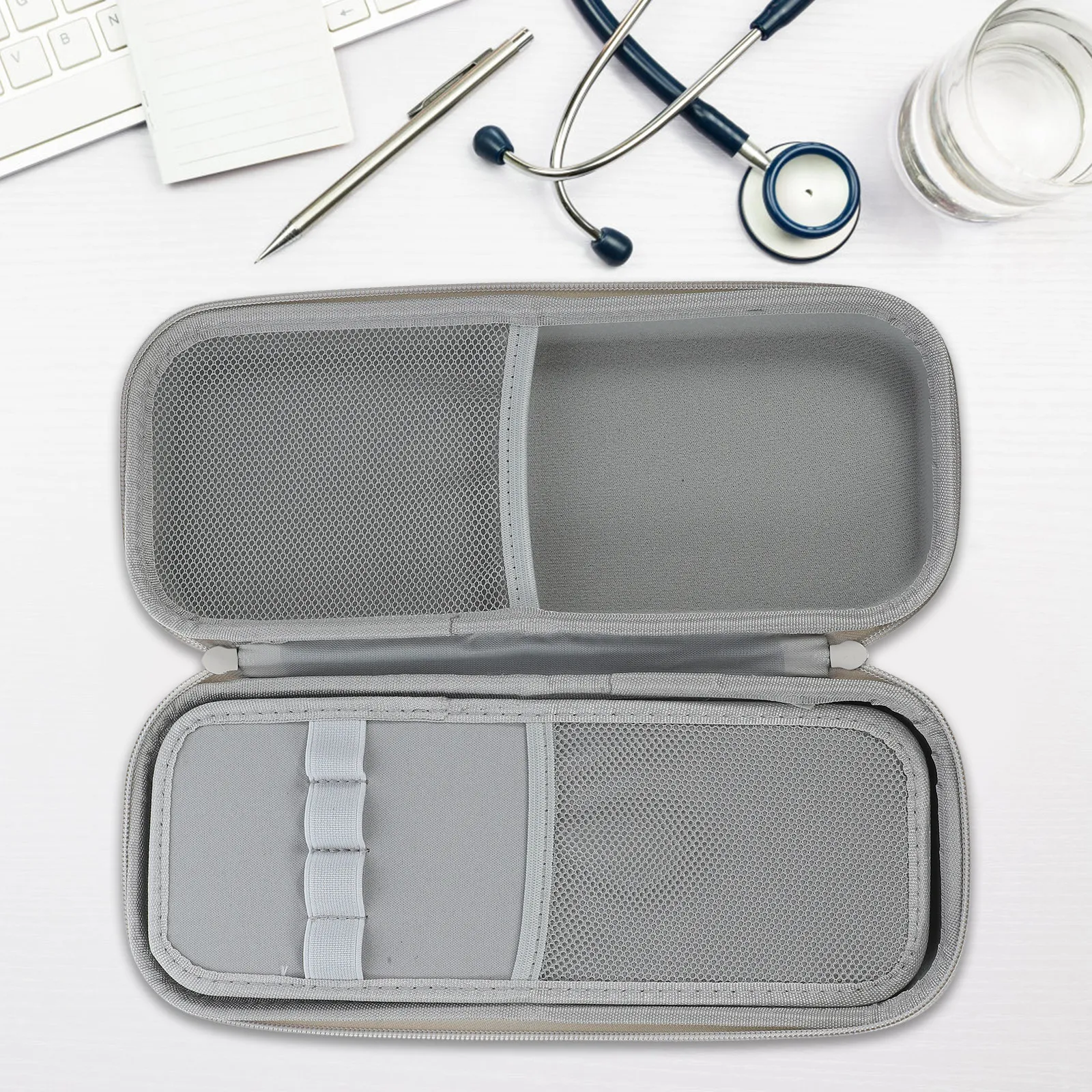 Hardshell Portable Stethoscope Storage Case Carrying Bag Shockproof Wear-Resistant Travel Holder for Medical Use