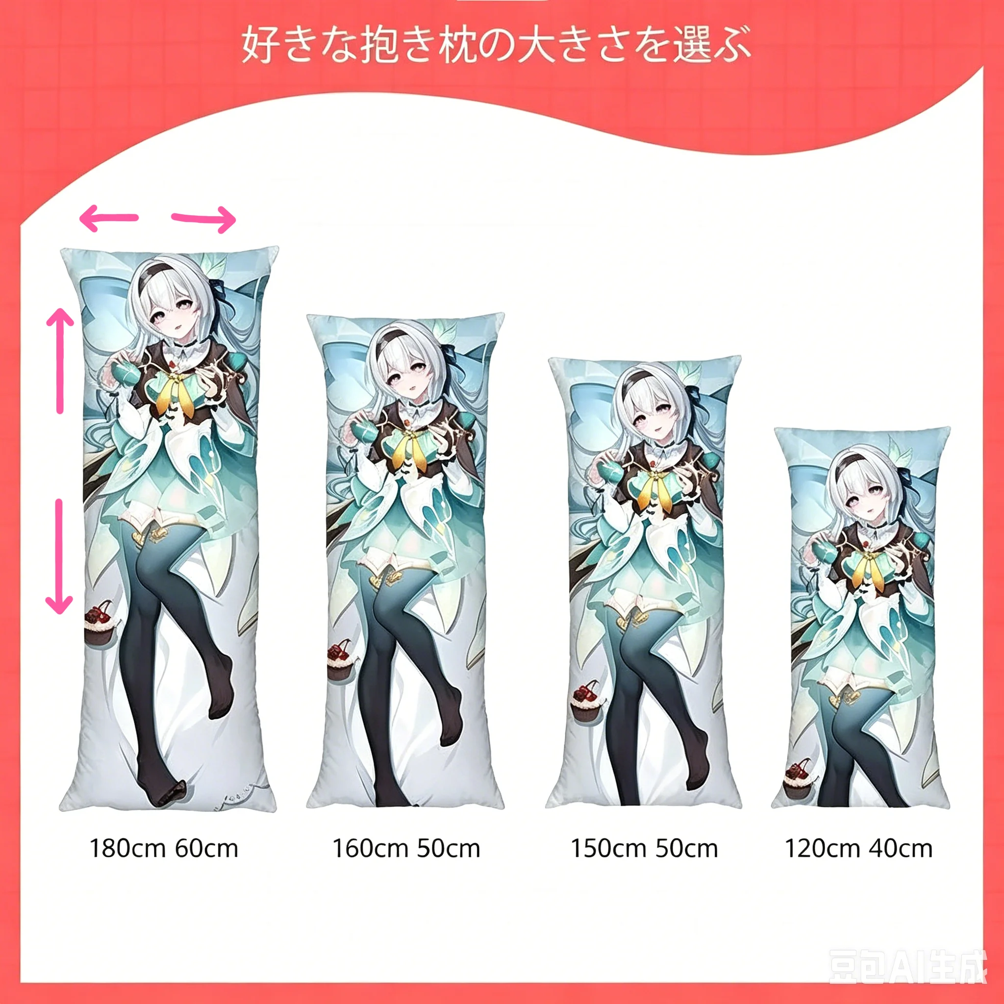 Dakimakura Anime Pillow Cover Yagyu Jubei Double Sided HD Print 2WAY Life Size Anime Body Pillowcase Gifts 5
