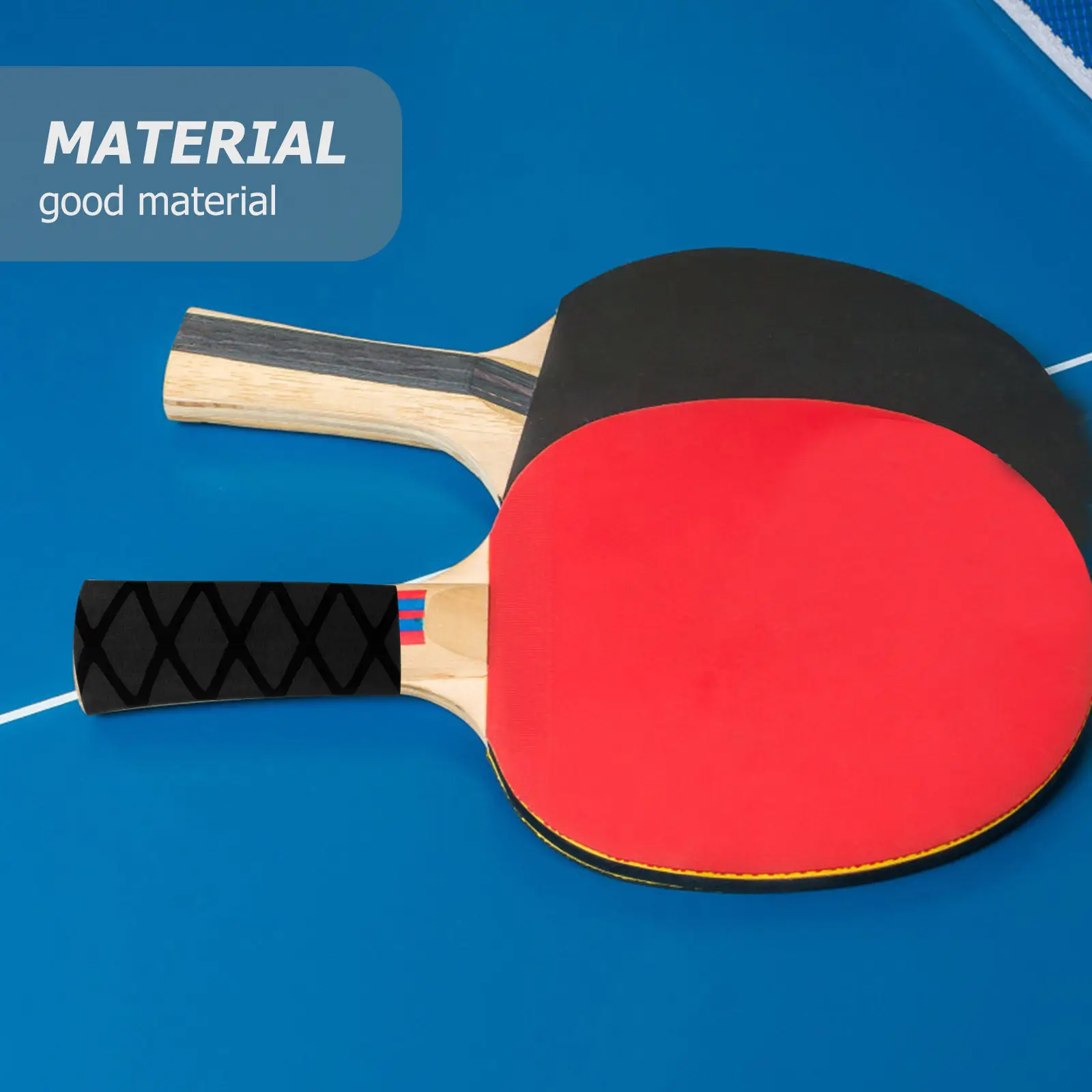 

Plastic Table Tennis Grip Sleeves Overgrip for Racket Handles Non-Slip Sweat-Absorbent Comfortable Hold Improved Batting