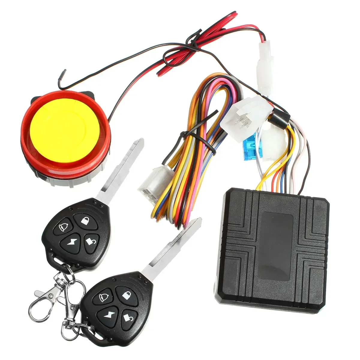 

1Set Motorcycle Theft Protection Remote Activation Motorbike Alarm Accessories With Remote Control + key