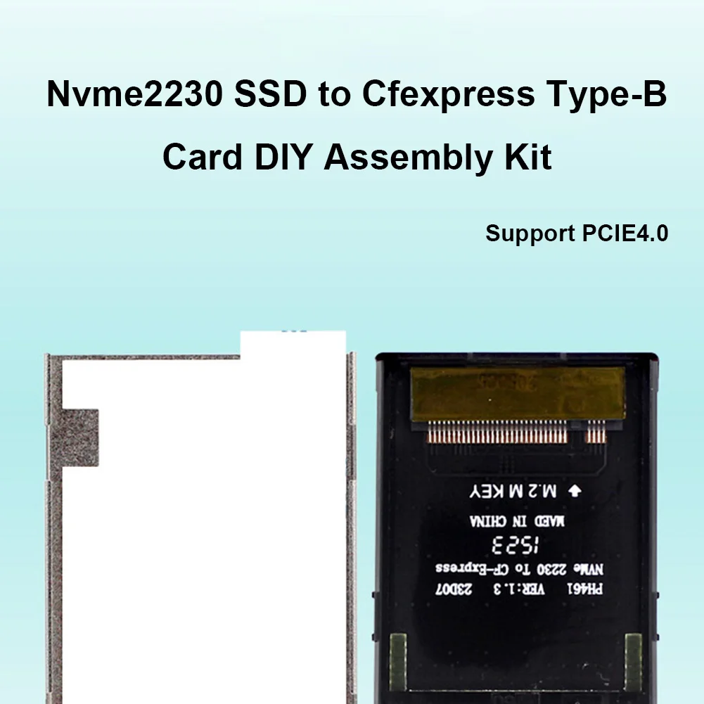 M.2 NVMe 2230 M-Key SSD إلى CFExpress Type-B بطاقة ذاكرة توسيع دعم PCIE4.0 لتقوم بها بنفسك مجموعة تجميع محول توسيع للكاميرا