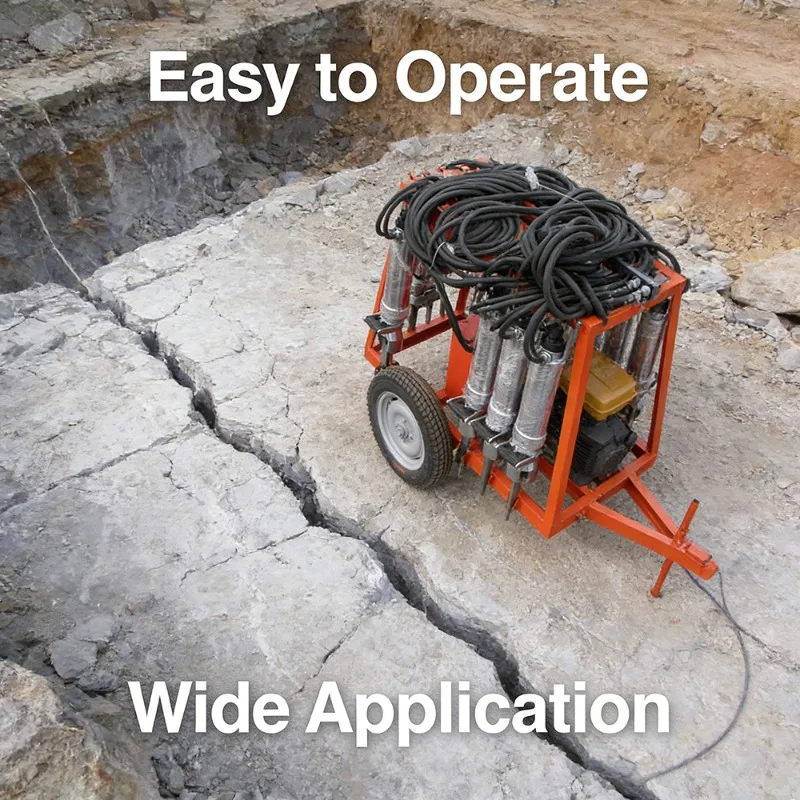 

Heavy Duty Hydraulic Rock Splitter Machine For Reinforced Concrete Demolition High Performance Stone Splitting Tool