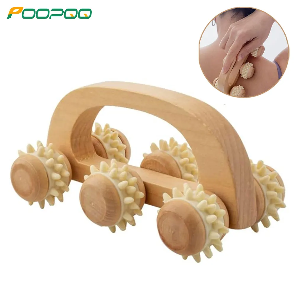 

Wood Therapy Massage Tools for Body, Wooden Fascia Roller for Deep Tissue, Lymphatic Drainage Massager for Legs, Thighs, Butt