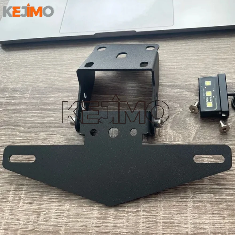 Motorcycle Rear License Plate Tail Frame Holder Bracket with LED Light for KTM DUKE 125 250 390 200 2017 2018 2019 2020-2023