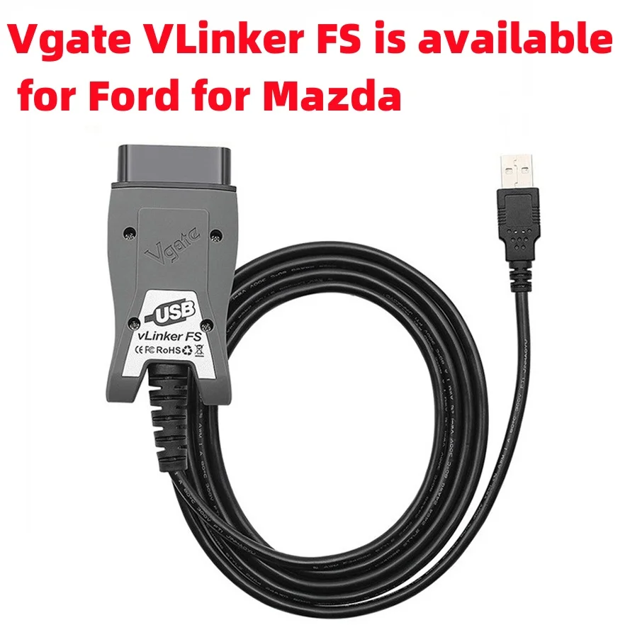 

Vgate VLinker FS is Available For FORD For Mazda With 24V Automotive Diagnostic Cables Automatic Electronic Switching