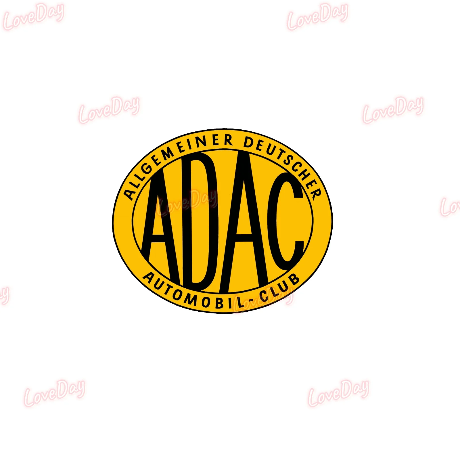 ADAC Car Sticker Vinyl Retro Sticker Vintage Motorrad Aufkleber D DEUTSCHLAND Auto Scheibe Decal Decorative Accessory Stickers