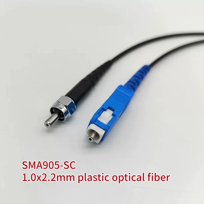 SC to SC/ST/SMA905 jumper 1.0x2.2mm 1m 2m plastic optical fibre cable 1.0*2.2mm 1mm POF plastic fiber 1000um