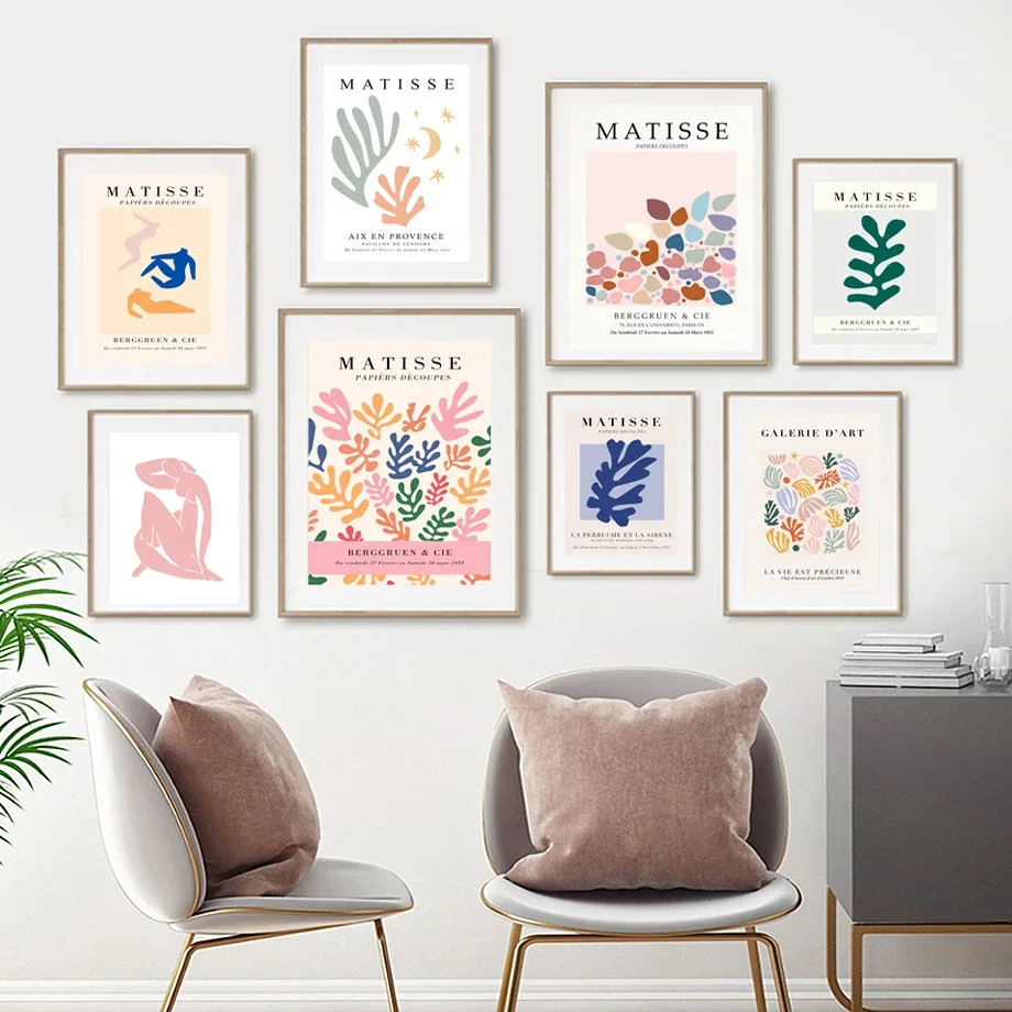 

Henri Matisse Abstract Body Exhibition Nordic Posters And Prints Wall Art Canvas Painting Wall Pictures For Living Room Decor