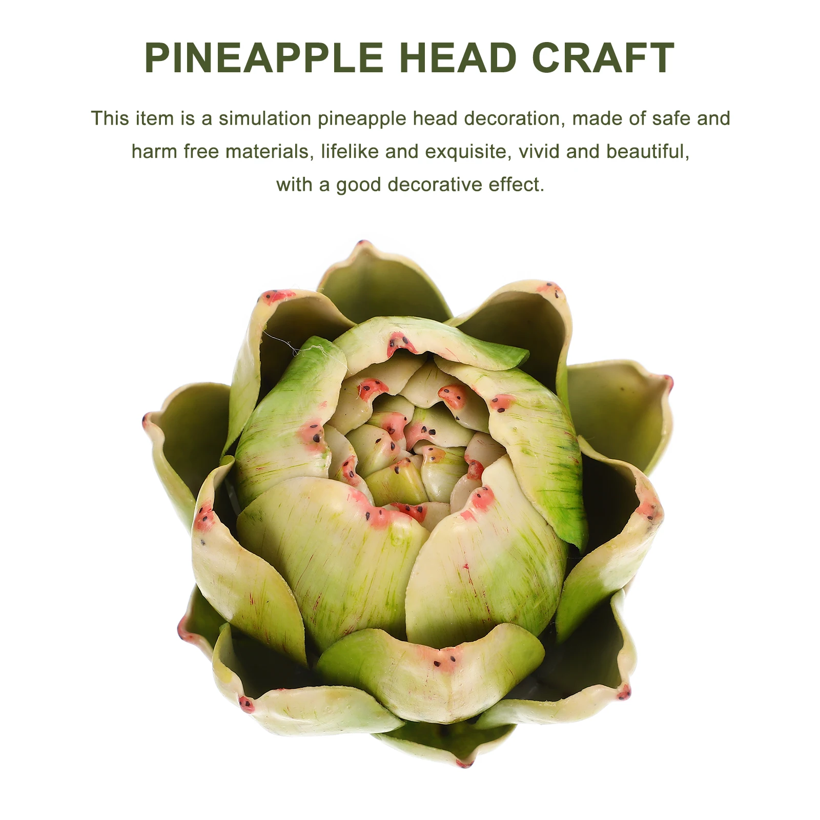 

2pcs Pineapple Craft Lifelike Faux Plants Adornment Home Office Decor Greenery Room Plants Planter Bedroom Kitchen Fresh