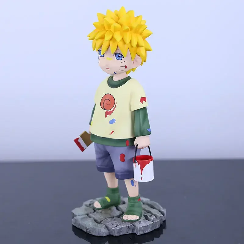 Anime Naruto Figur Kid Uzumaki Naruto Actionfigur Kindheitsstatue 16 cm PVC Sammlung Figur Modell Spielzeug für Geburtstagsgeschenk