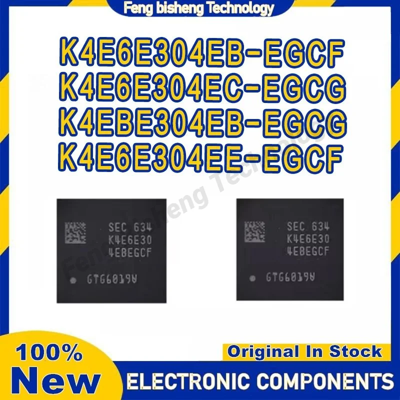 K4E6E304EE-EGCF K4E6E304EB-EGCF K4E6E304EC-EGCG K4EBE304EB-EGCG LPDDR3 IC Chipset With Balls In Stock