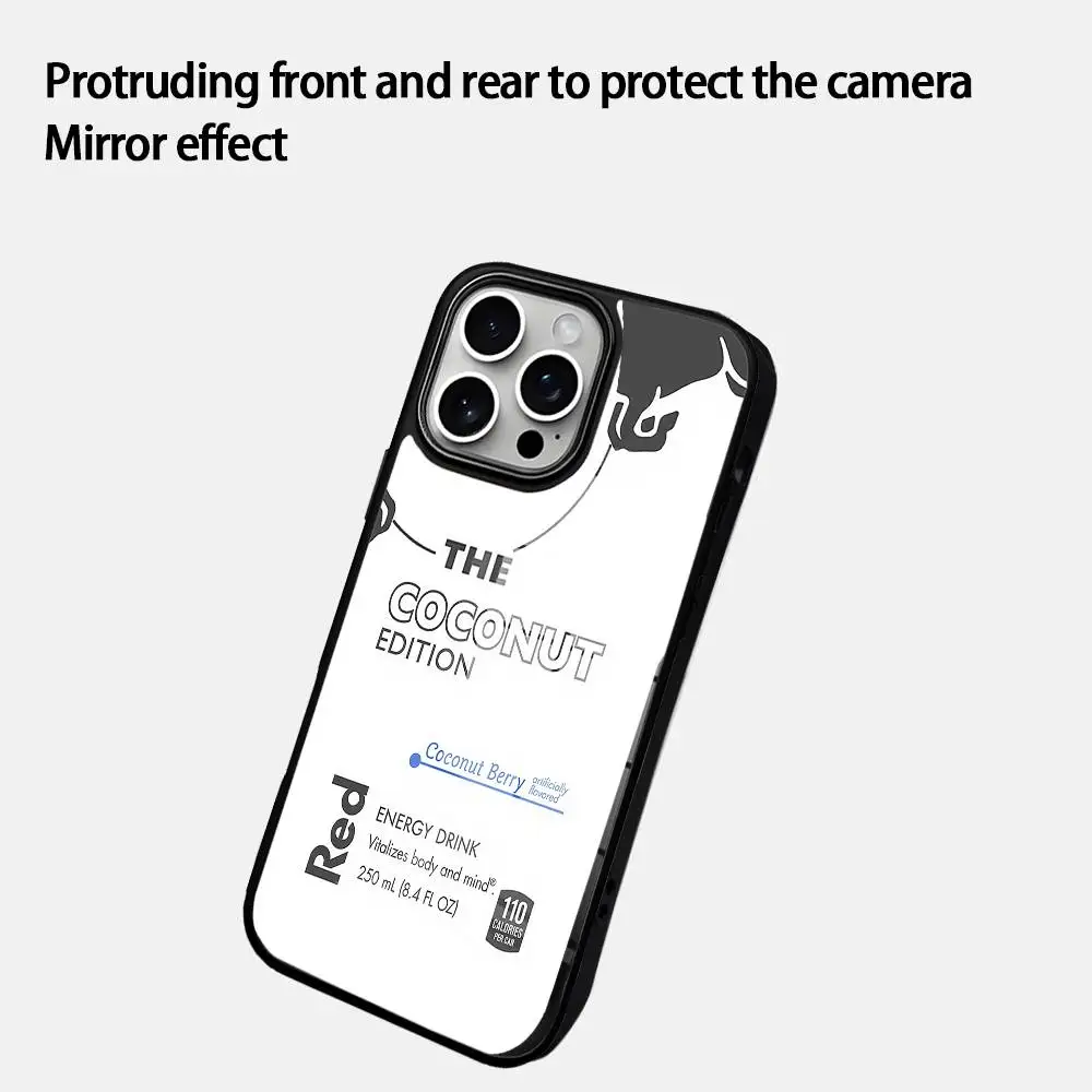 

Phone Case Glass Cover Phone Case For Iphone 16 15 14 12 11 13 Pro Max Mini Puls Attraction Red cow Fashion B-Bulls ins CASE