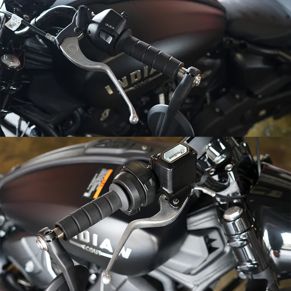 1 Pair Chrome Clutch Brake Levers For Indian Scout Bobber/Scout Rogue/Scout Sixty/Scout Icon/Scout 100th Anniversary Handlebar