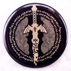Zeldas Game Weapon Pinback Button Pin Tinplate Badge Friends Gift Jewelry 58MM