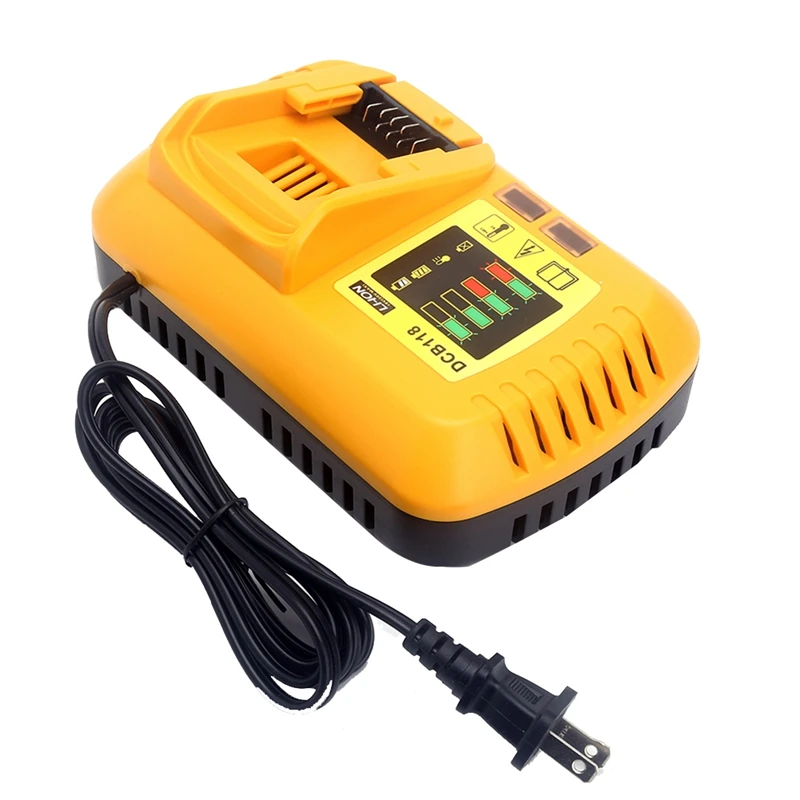 Imagem -05 - Carregador de Bateria para Dewalt 10.8v 12v 14.4v 18v 20v Dcb200 Dcb101 Dcb115 Dcb107 Dcb105 Dcb140 Dcb118