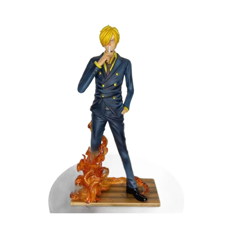 Een Stuk Jt-066 Duivel Wind Voet Model Standbeeld Desktop Computer Case Decoratie Fire Suit Action Figure Collectible Toy