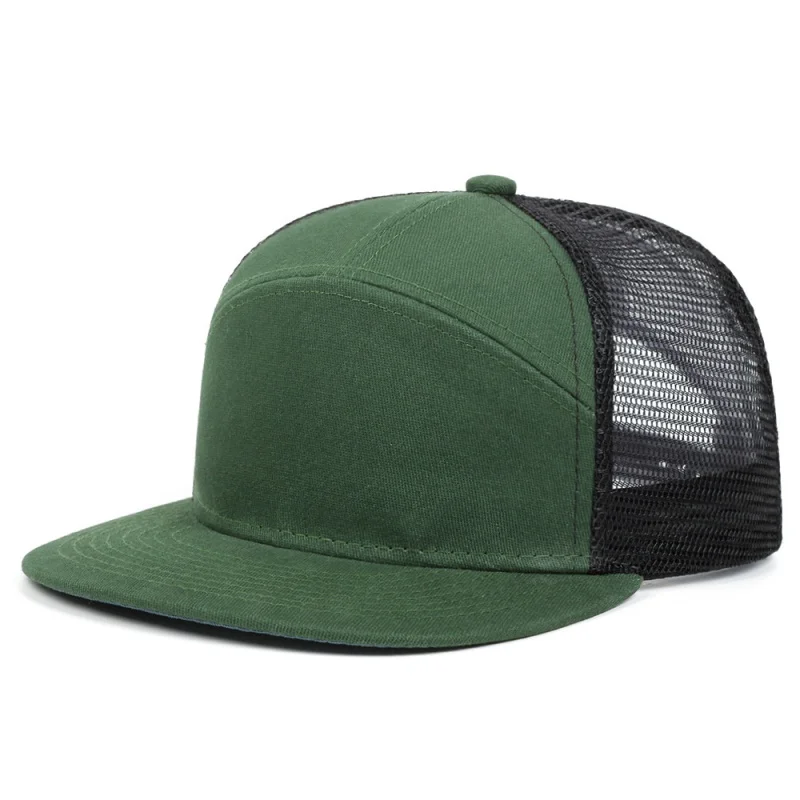 Fashion Simple Spliced Smooth Board Baseball Caps For Men And Women Outdoor Mesh Fabric Summer Flat Edge Mesh Caps Hip-Hop Trend