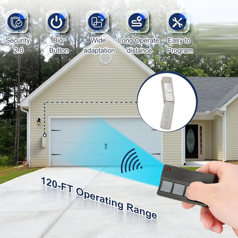 373LM 973LM 971LM Universial Garage Door Opener Keypad Remote,For Liftmaster Chamberlain Craftsman Garage Opener 877Max image 6
