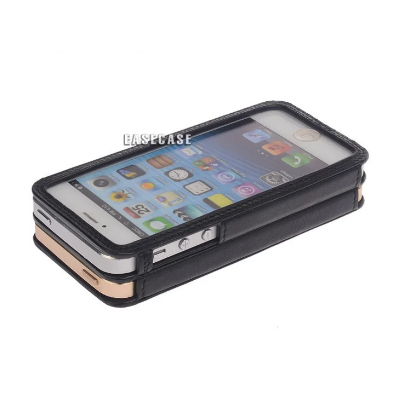 A6 EASECASE Custom-Made Real Genuine Leather Case for Two Phones Apple iPhone5 iPhone5S iPhone 5 5S SE