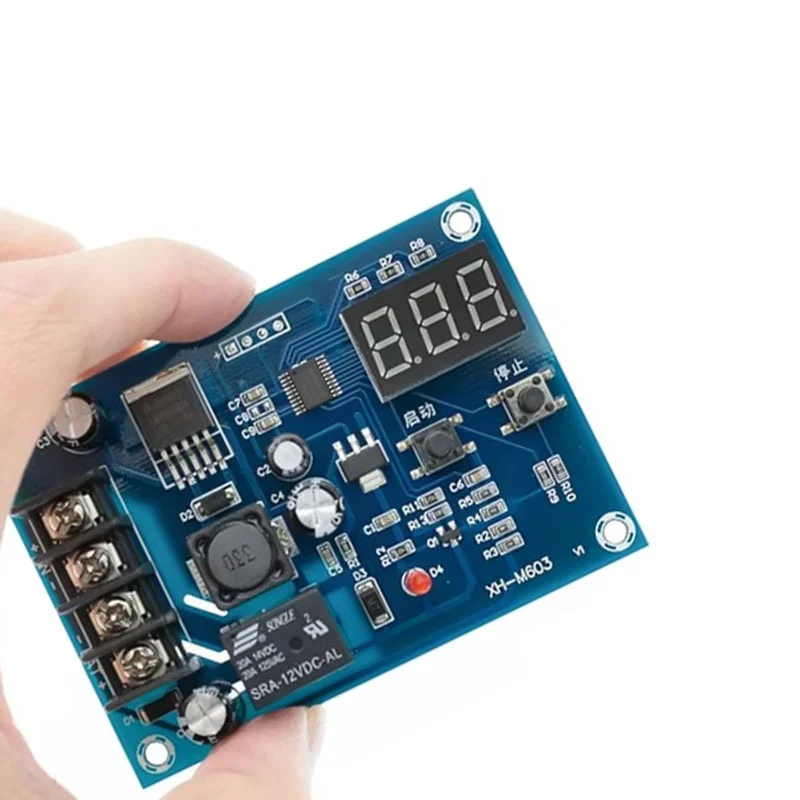 XH-M603 Charging Control Module 12-24V Storage Lithium Battery Charger Control Switch Protection Board With LED Display NEW