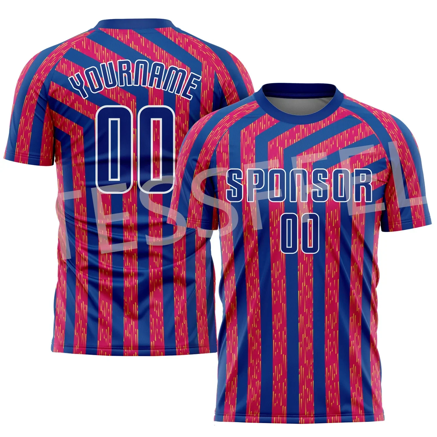 

Custom Name Football Team Suits Soccer Sports Jersey Retro 3DPrint Summer Casual Harajuku T-Shirts Streetwear Short Sleeves XA10