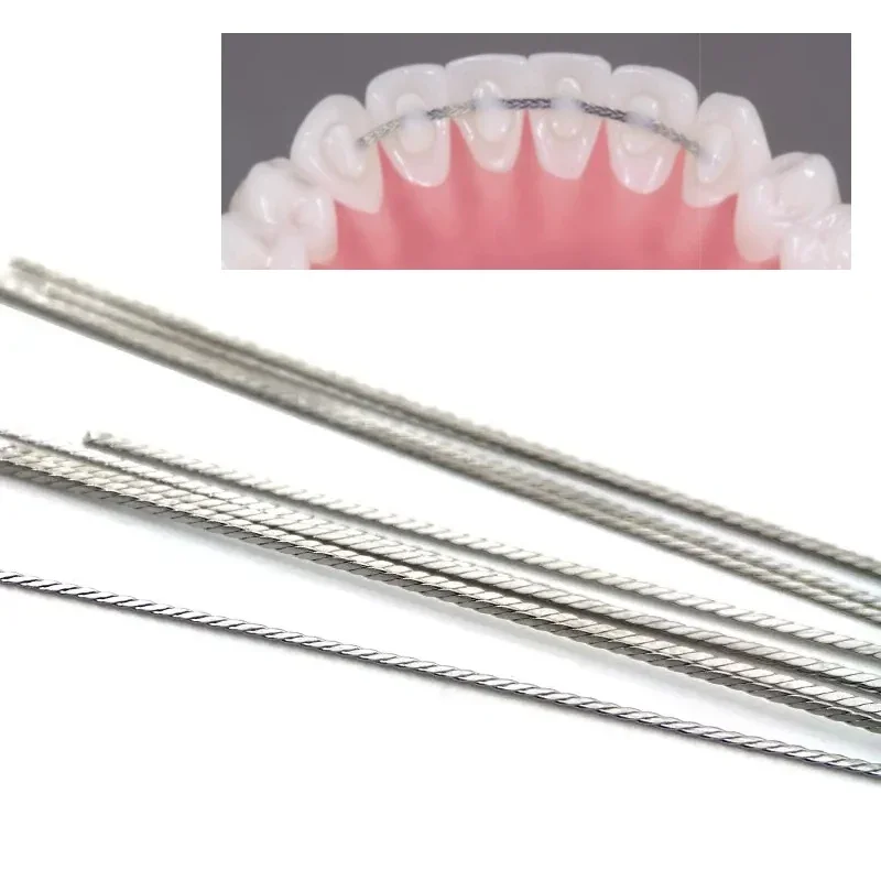 Dental Lingual Retainer Wires Orthodontic Arch Wire Stainless Steel Super Elastic Retainer Wire Length 15cm Dentistry Materials