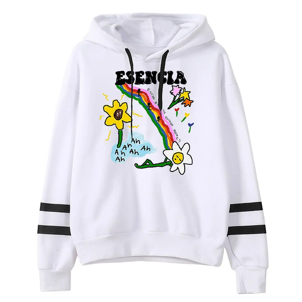 Humbe Esencia Flor Acoiris Pullover Hoodie Unisex Hooded Sweatshirt Long Sleeve Fashion Tracksuit