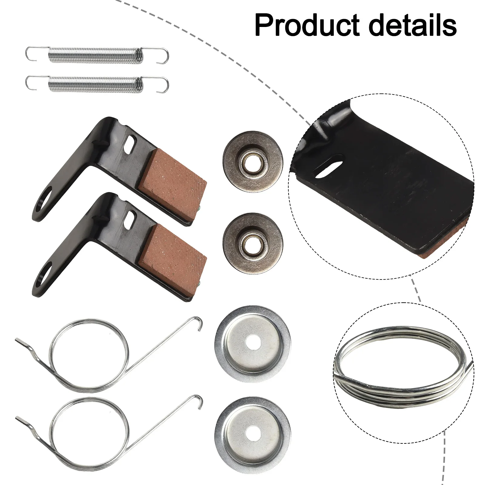 Upgrade Your Equipment Complete Set of Two For GY21943B Brake Pads Tailored for Enhanced Lawnmower Functionality