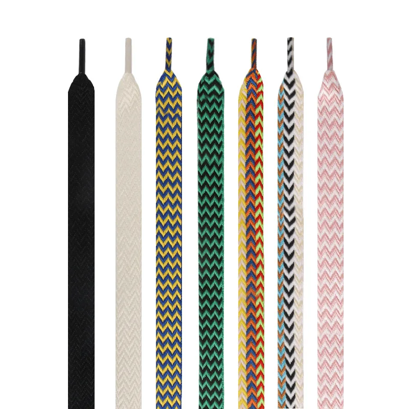1pair 1.5cm/2cm/3cm wide Precision woven flat shoelaces Fashion Sneakers color Laces Boots shoelace length 120/140/160cm image 3