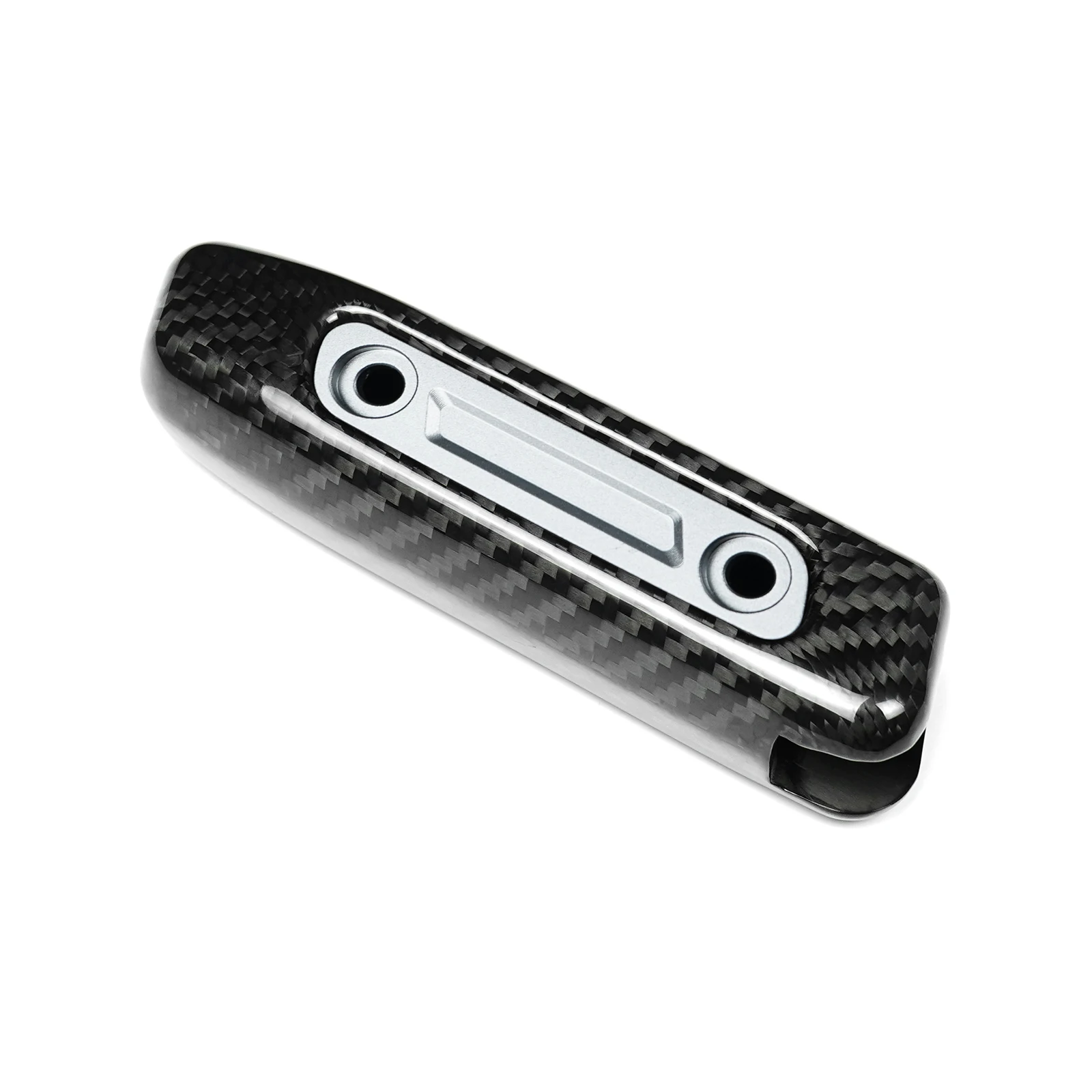 Carbon Fiber Car Interior Replace Handbrake Bar Grip Handle Trim For Ford Mustang 2024-2025