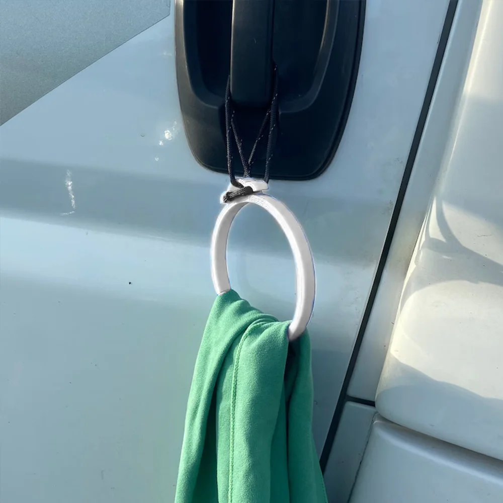 

1set Portable Camping Travel Towel Holder Travel Portable Towel Drying Ring Tent Hanging Towel Plastic Rack Outdoor Accessories