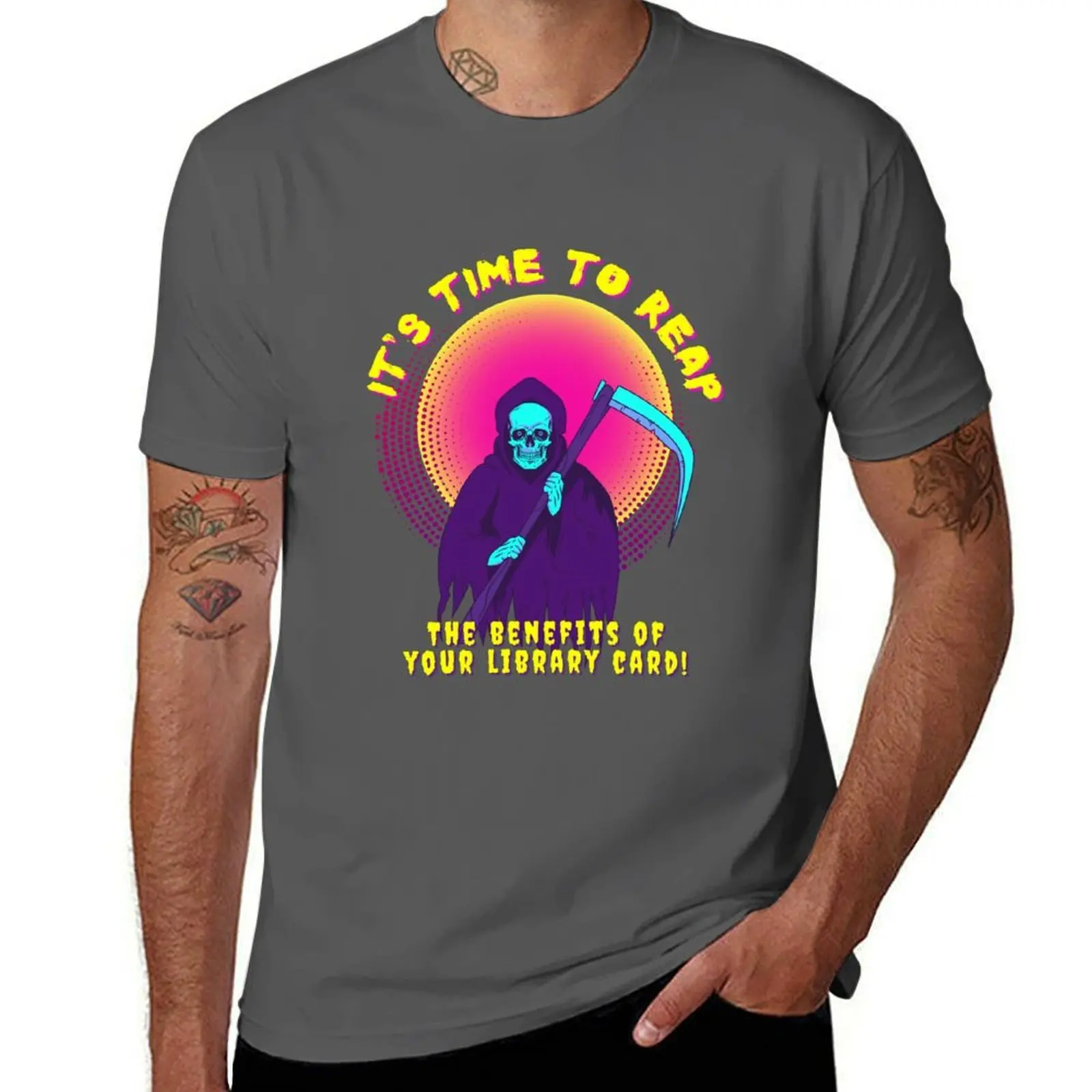 Its Time to REAP (the benefits of your library card!) T-Shirt Utility Casual Work T-Shirt
