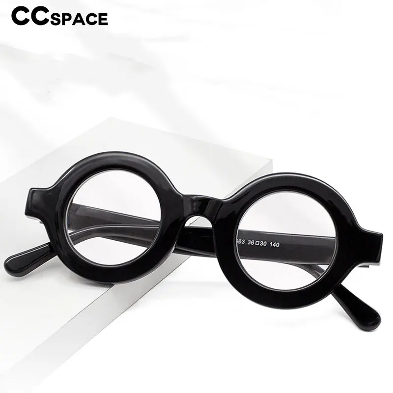 55513 Retro Round Glasses Frames Women Optical Plastic Spectacle Frame Anti Blue Computer Eyeglasses Prescription Glasses