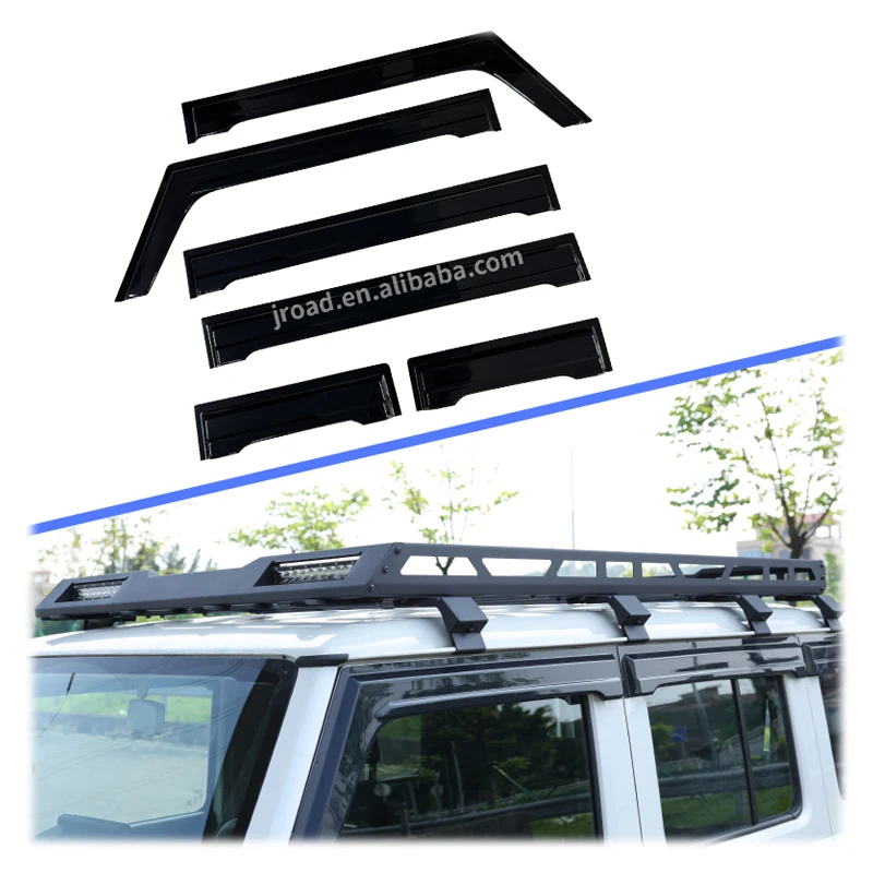 

Premium Quality Jimny 5 Door Window Visor 6Pcs 4X4 Off Road Wind Deflectors For Suzuki Jimny