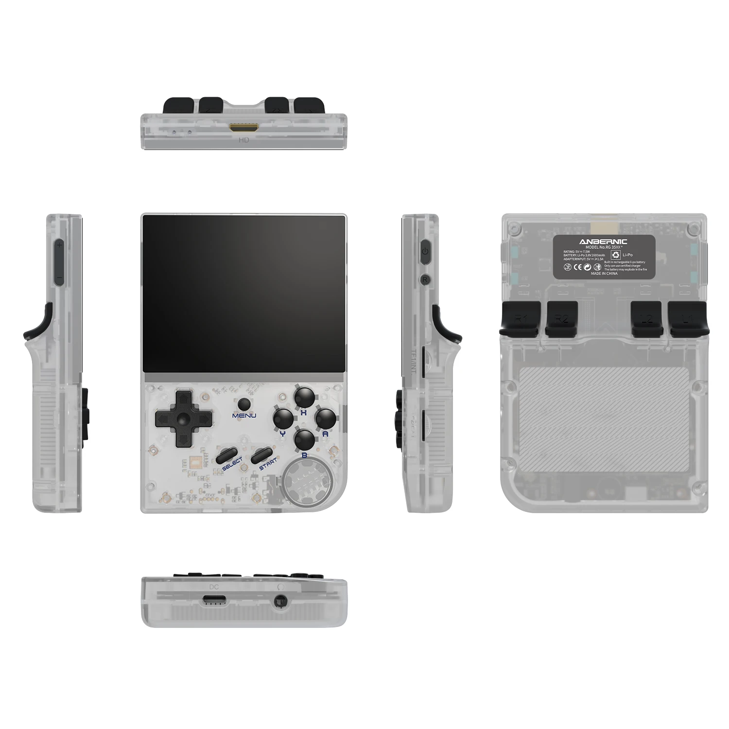 Anbernic RG35XX + H700 Retro Handheld Game Console 3.5'' IPS Screen HDM-I TV Output 2600mAh Linux Portable Pocket Video Player