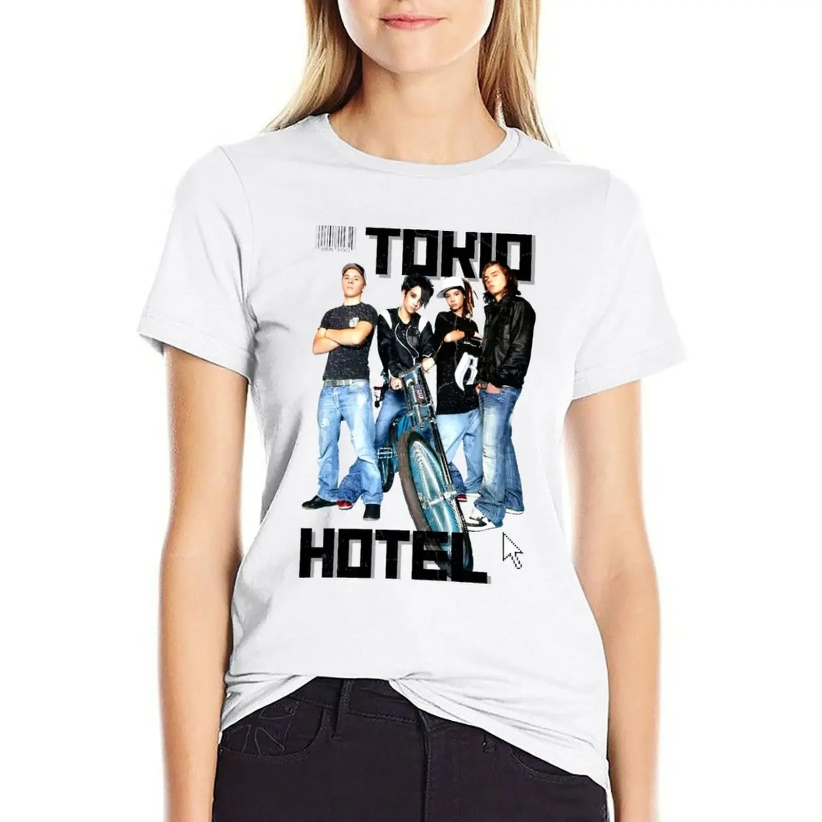

Tokio Hotel team T-shirt graphics tees Summer Women's clothing